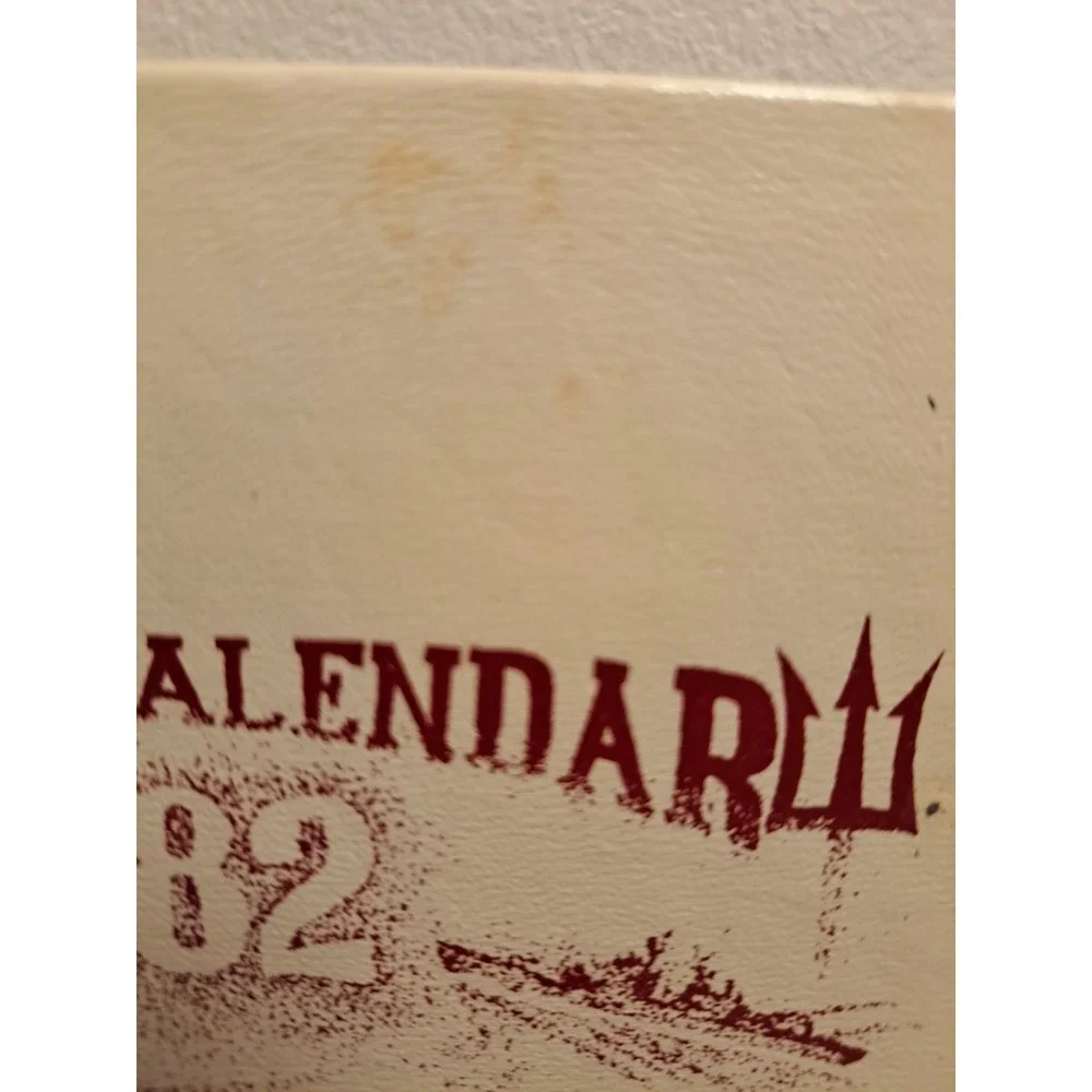 Lot of 2 US Naval Academy - Trident Calendars 1982 and 1983 Vintage